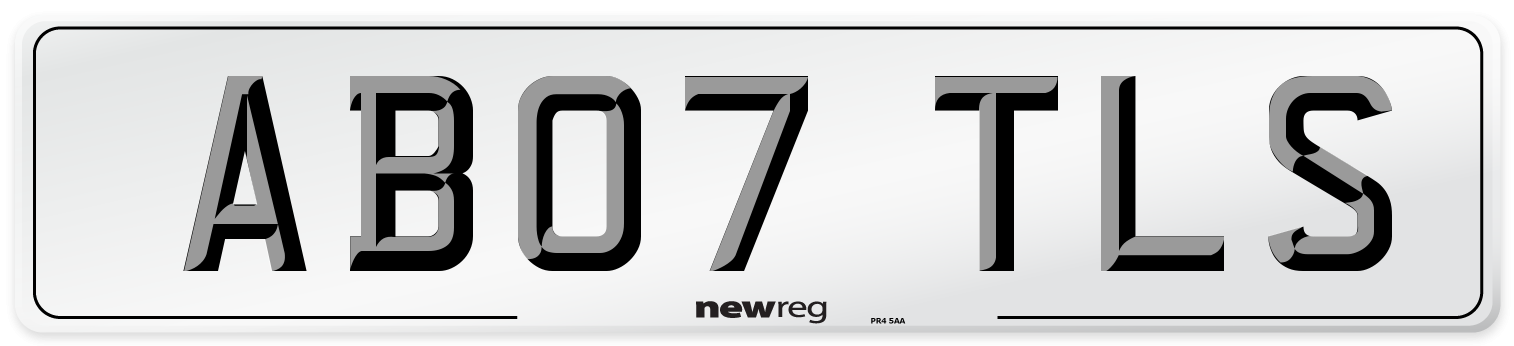 AB07 TLS Number Plate from New Reg